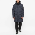 Stone Island Men's Crinkle Reps Long Down Coat in Navy