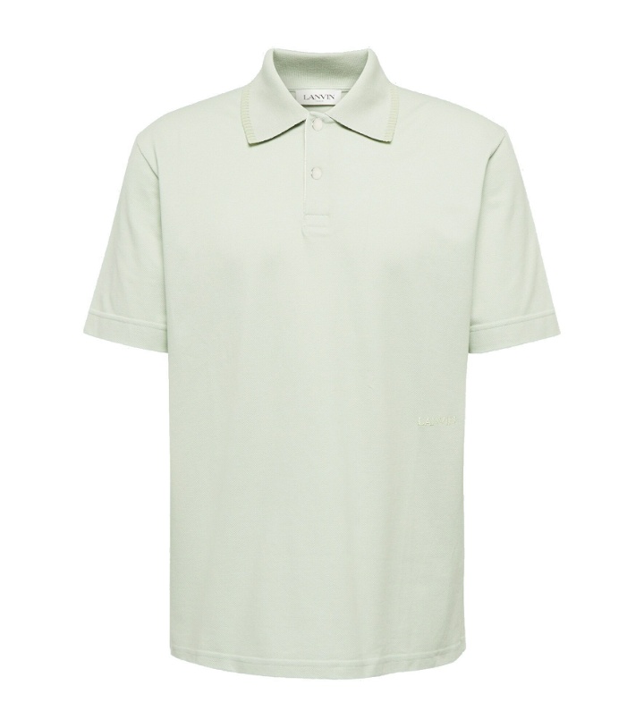 Photo: Lanvin - Oversized Curb lace polo shirt