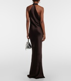 Norma Kamali Draped halterneck gown