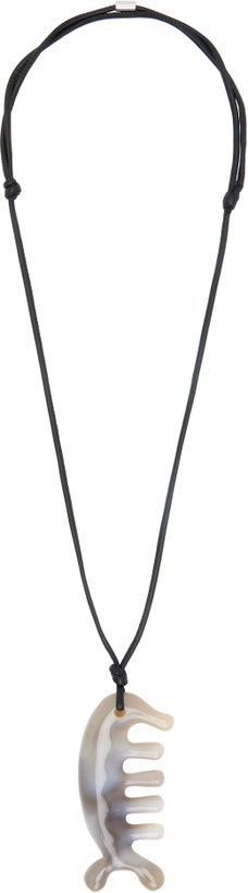 Photo: LEMAIRE Agate Gua Sha Begula Necklace