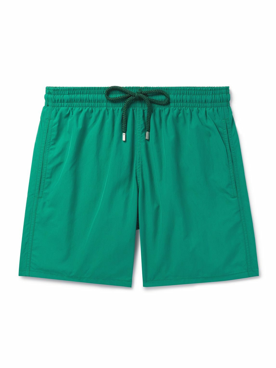 Vilebrequin Moorea MidLength Recycled Swim Shorts Green Vilebrequin