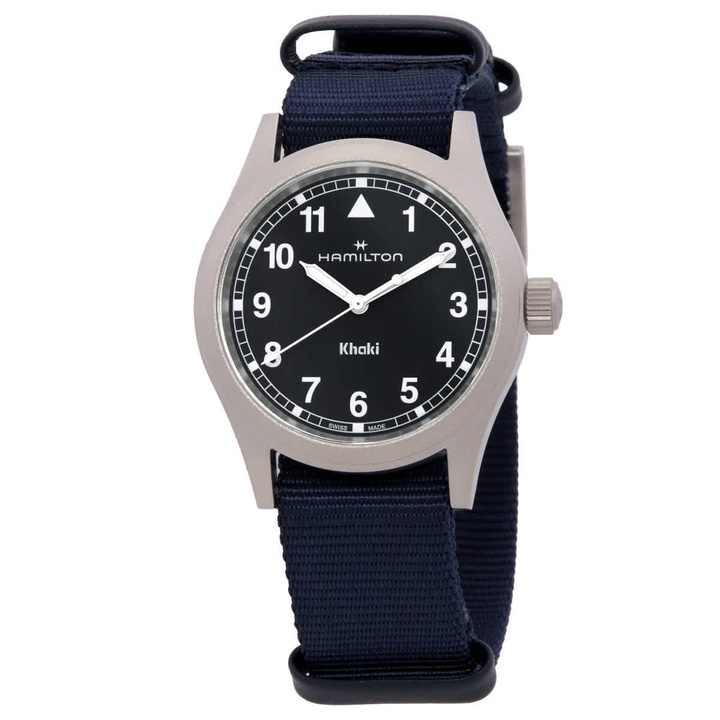 Photo: Hamilton Khaki Field Quartz Black Dial Watch H69301940