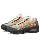 Nike Air Max 95 Woven Bb Sneaker in White/Putple/Charcoal