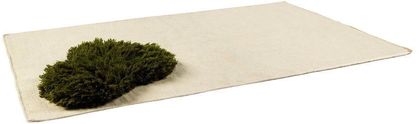 Mush Studios Beige & Green Small Echo Rug