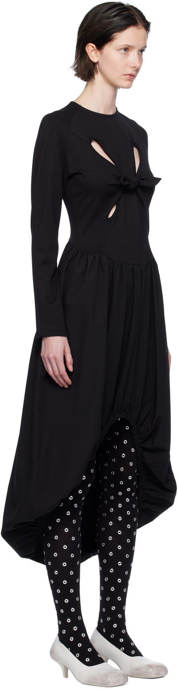 J.Kim Black Bale Midi Dress