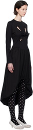 J.Kim Black Bale Midi Dress