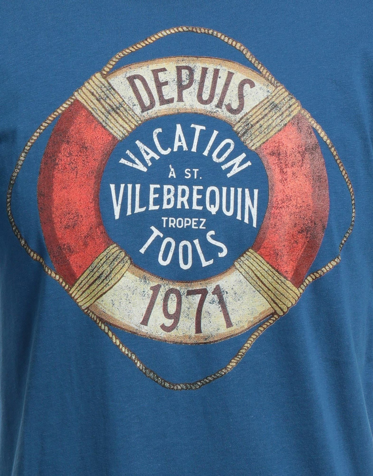 Vilebrequin Mens T-shirt Bright in Blue