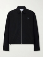 LOEWE - Logo-Embroidered Cotton-Blend Jacket - Black