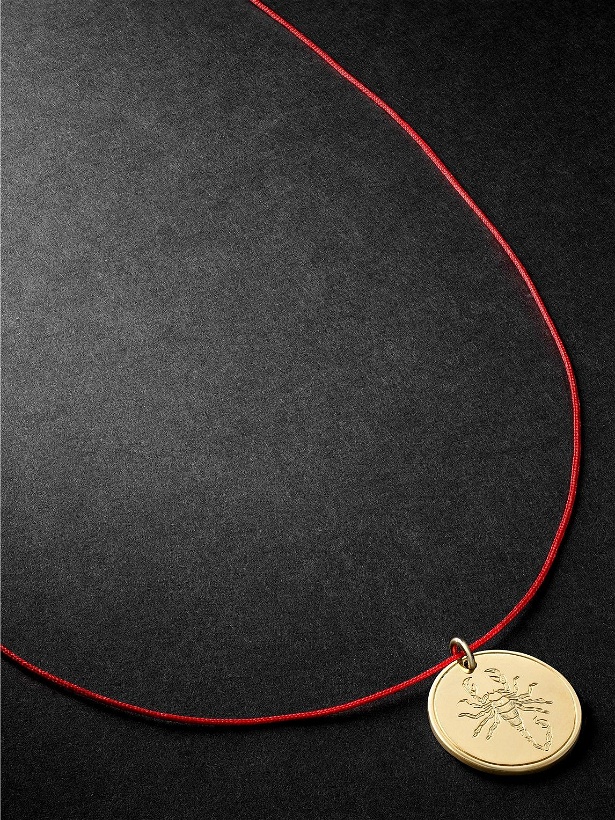 Photo: Duffy Jewellery - Scorpio 18-Karat Gold and Cord Necklace
