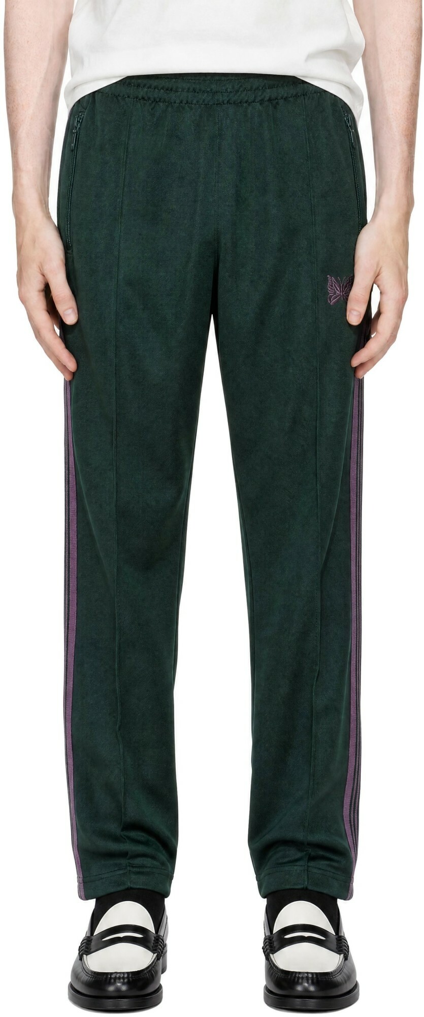 NEEDLES Green Boot-Cut Track Pants
