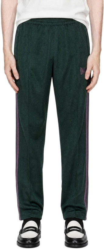 Photo: NEEDLES Green Boot-Cut Track Pants