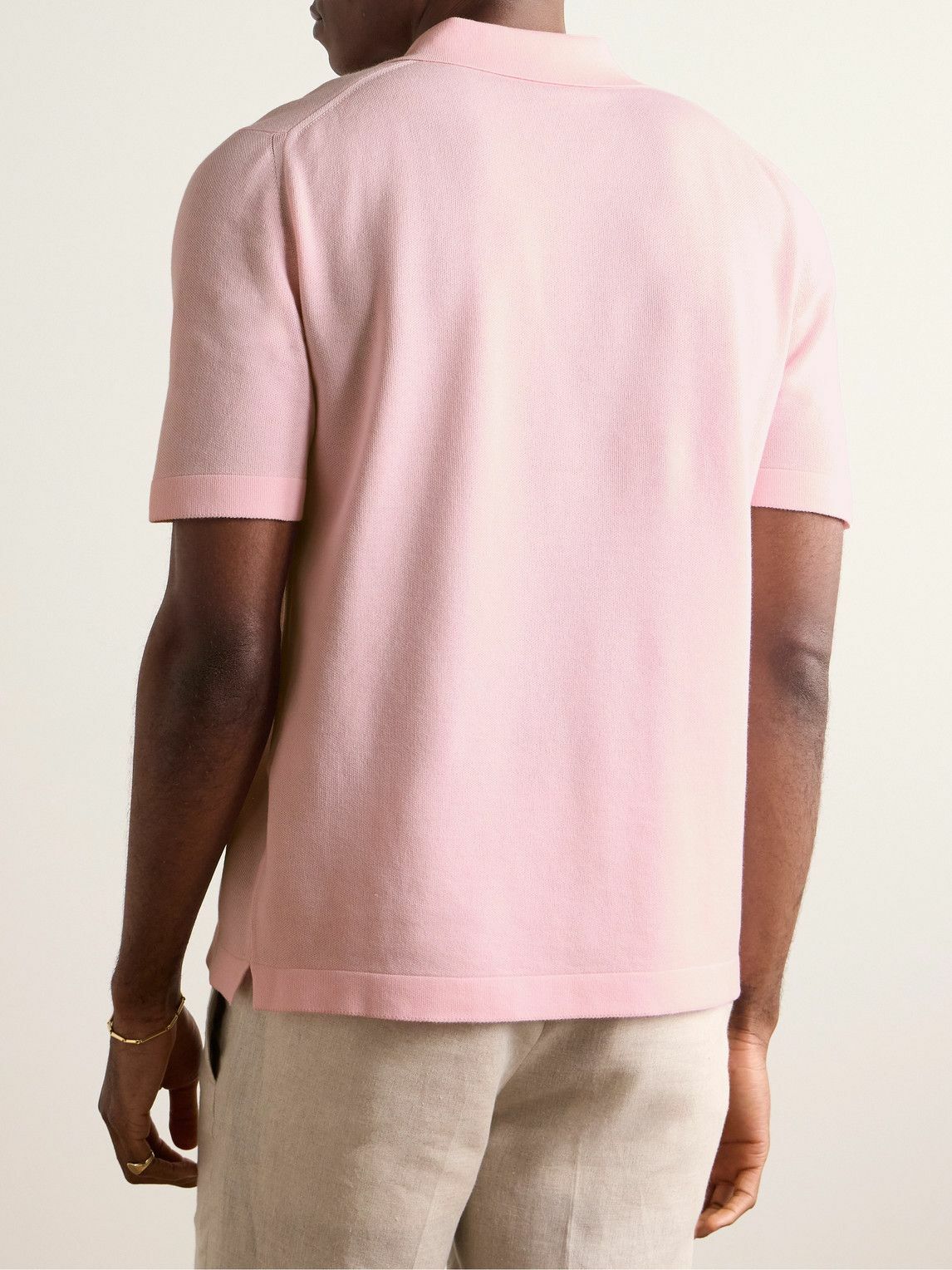 Anderson & Sheppard - Cotton Polo Shirt - Pink