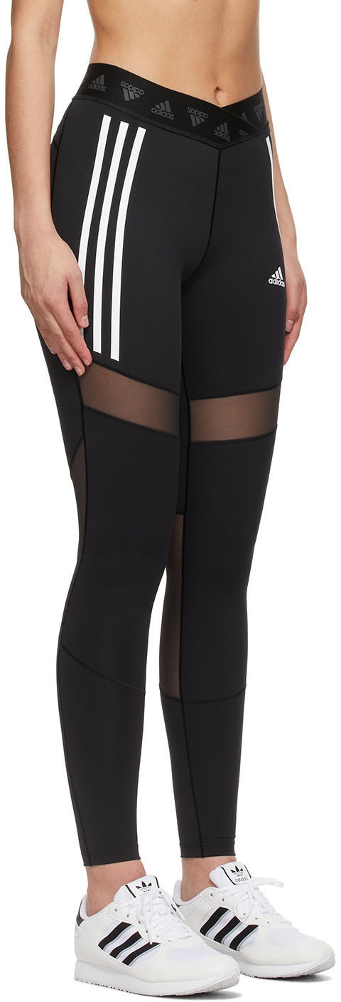 adidas Womens 3-stripes Leggings - Black