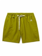 Nike - ACG Trail Straight-Leg Belted Shell Shorts - Green