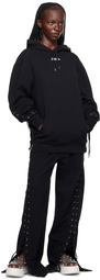 Jean Paul Gaultier Black 'The Lace-Up JPG' Hoodie