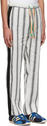 Wales Bonner Off-White Linen Trousers