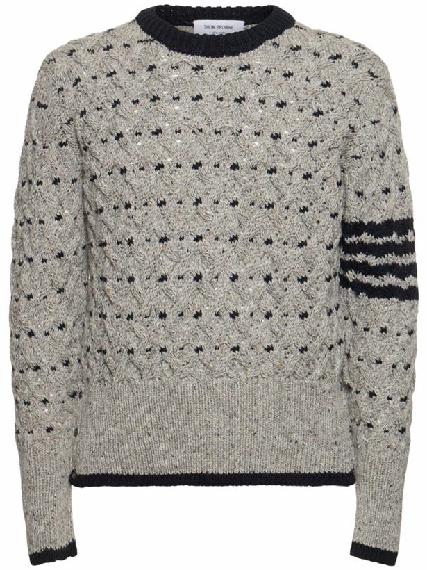 Photo: THOM BROWNE All Over Cable Stitch Classic Sweater