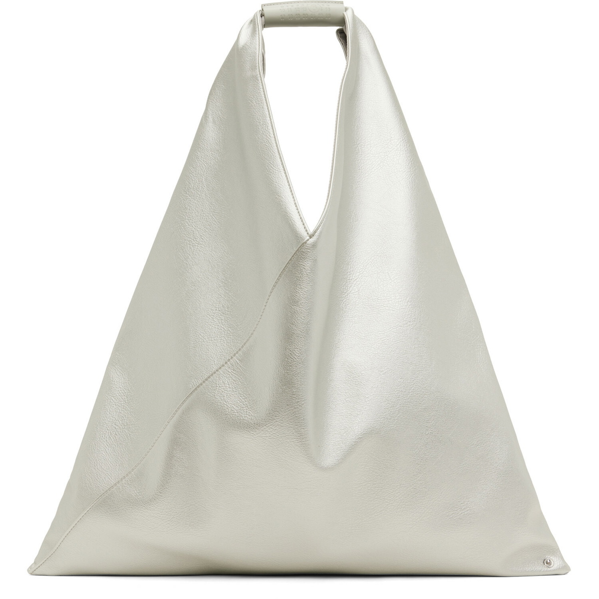 MM6 Maison Margiela Silver Classic Faux-Leather Tote