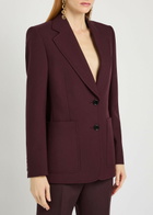 Chloe Single Breased Wool Blazer Purple