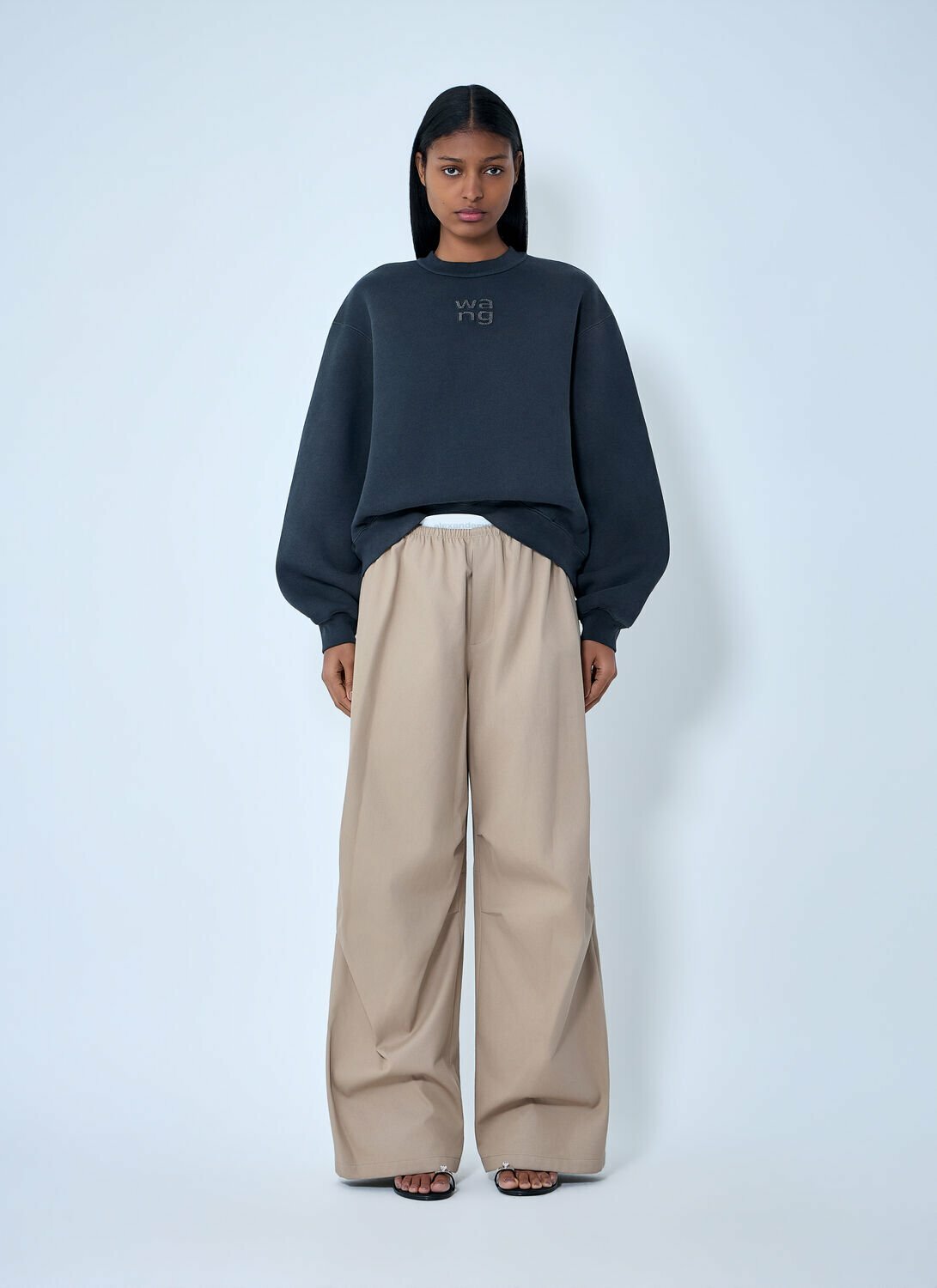 Alexander Wang Embroidered Logo Sweatshirt