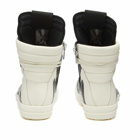 Rick Owens Men's Geobasket Sneakers in Black/Milk