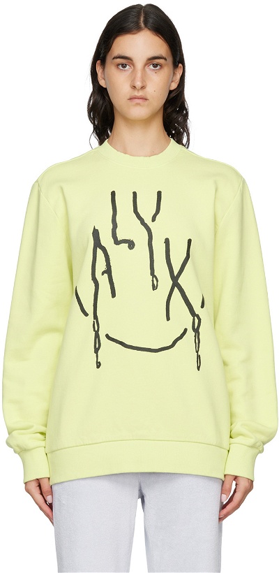 Photo: 1017 ALYX 9SM Yellow Printed Sweatshirt