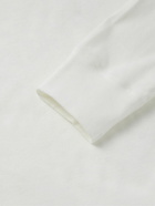 Hemen Biarritz - Harri Slim-Fit Organic Cotton-Jersey Henley Pyjama T-Shirt - White