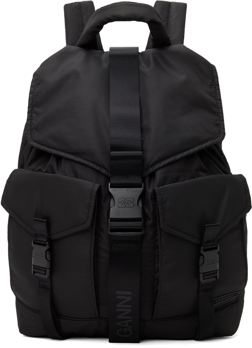 GANNI Black Tech Backpack GANNI