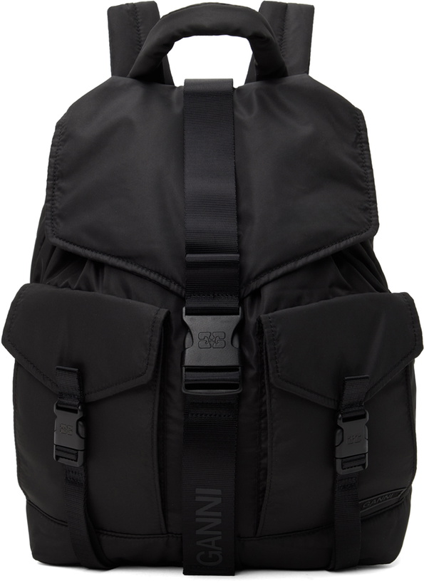 Photo: GANNI Black Tech Backpack