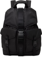 GANNI Black Tech Backpack
