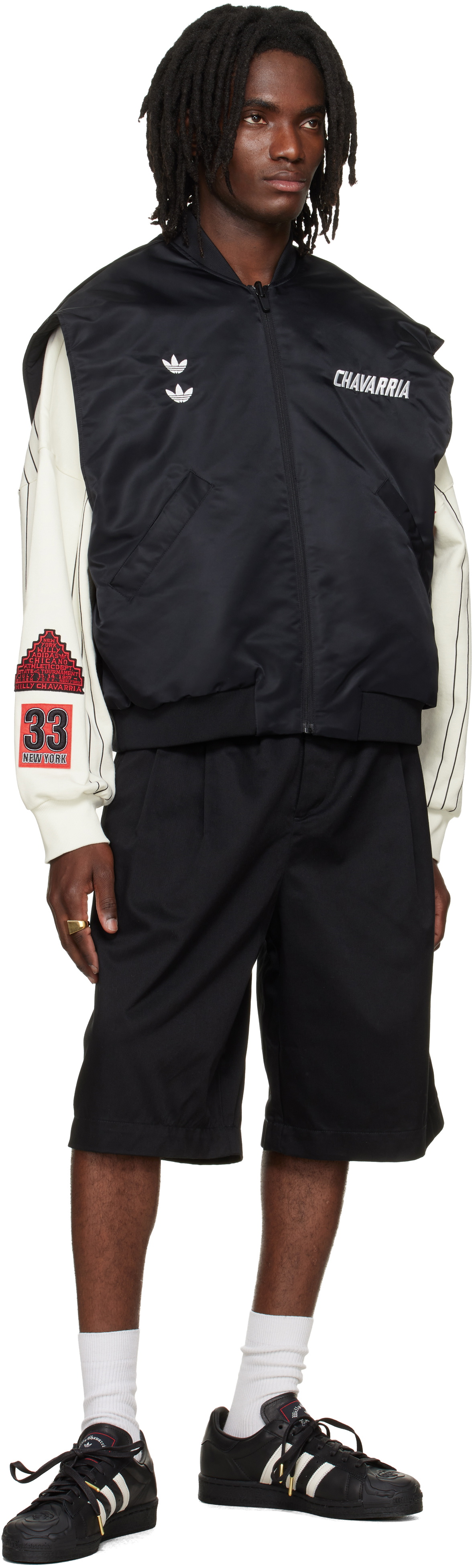 WILLY CHAVARRIA Black adidas Originals Edition Chavarria Superstar Sneakers