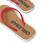 ORLEBAR BROWN - Haston Logo-Debossed Rubber Flip-Flops - Red