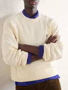 Aimé Leon Dore - Logo-Embroidered Cotton Sweater - White