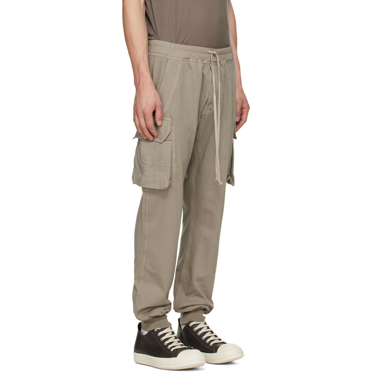 Rick Owens DRKSHDW Taupe Tower Mastodon Cut Sweatpants