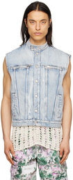 Isabel Marant Blue Jamos Denim Vest