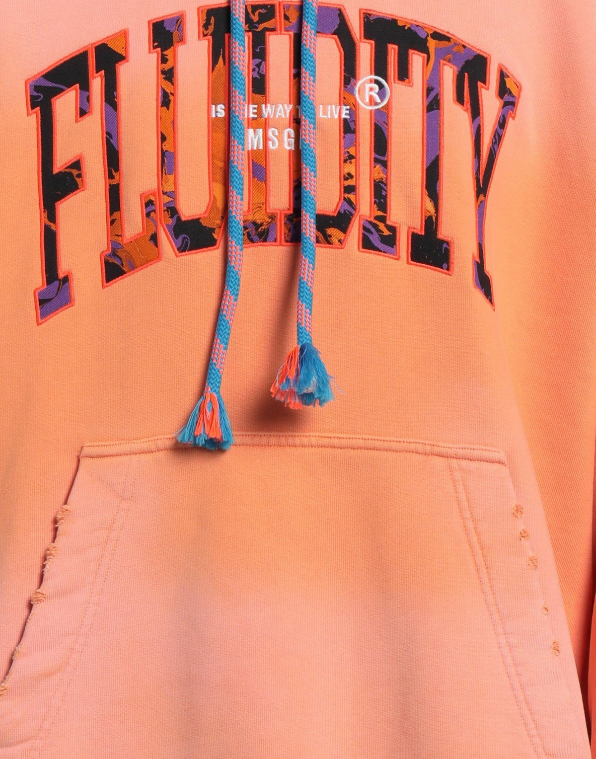 Msgm Mens Sweatshirt in Orange