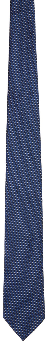 Photo: Ermenegildo Zegna Blue Macro Armature Tie