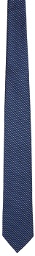 Ermenegildo Zegna Blue Macro Armature Tie