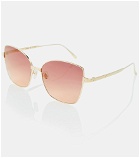 Cartier Eyewear Collection - Santos de Cartier cat-eye sunglasses