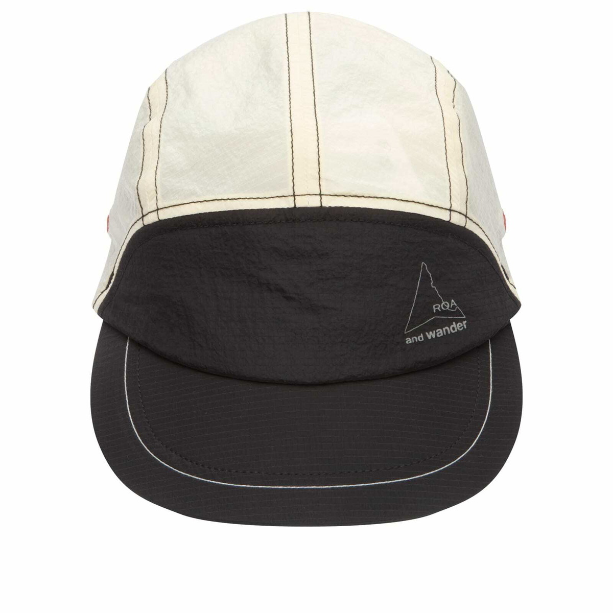 and wander Men's x ROA Ripstop Wind Cap in Off White 