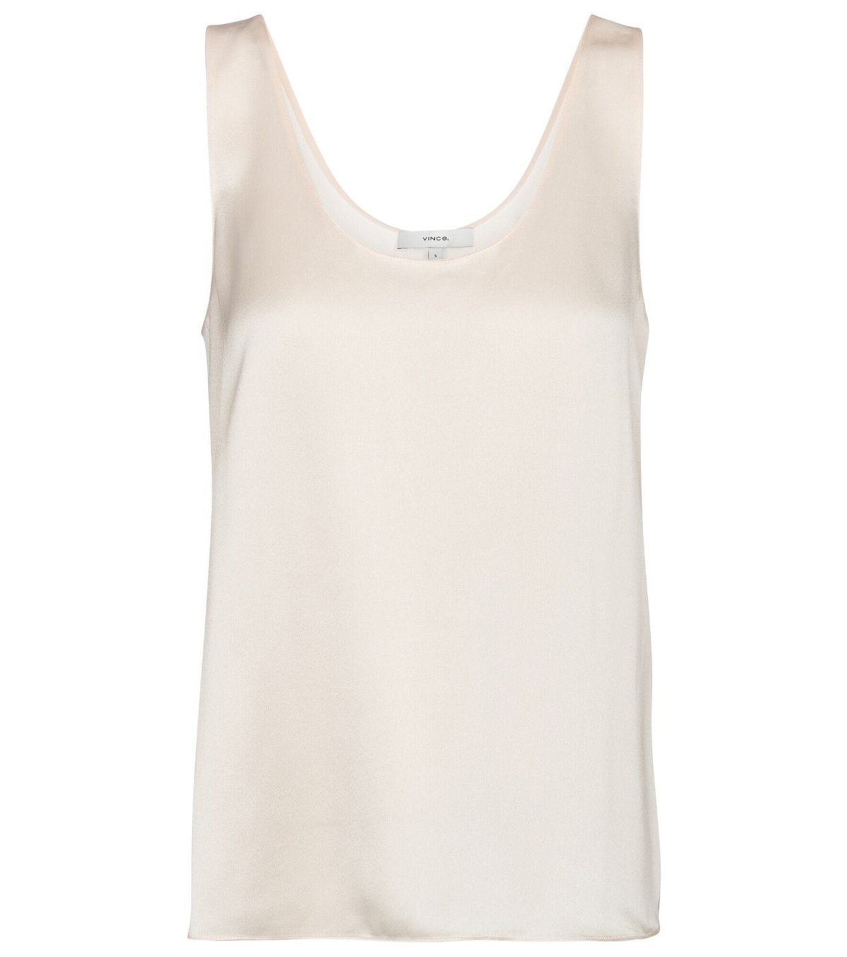 Satin tank top in silver - Vince