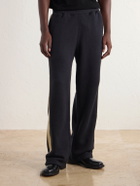 Aimé Leon Dore - Straight-Leg Striped Cotton Sweatpants - Black