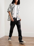 Wacko Maria - Tim Lehi Convertible-Collar Printed Voile Shirt - Neutrals