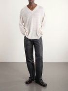 Our Legacy - Carlson Straight-Leg Leather Trousers - Black