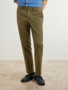 Boglioli - Straight-Leg Cotton-Blend Trousers - Green