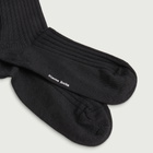 Simone Rocha Women's Merino Silk Knee Socks in Black/Jet