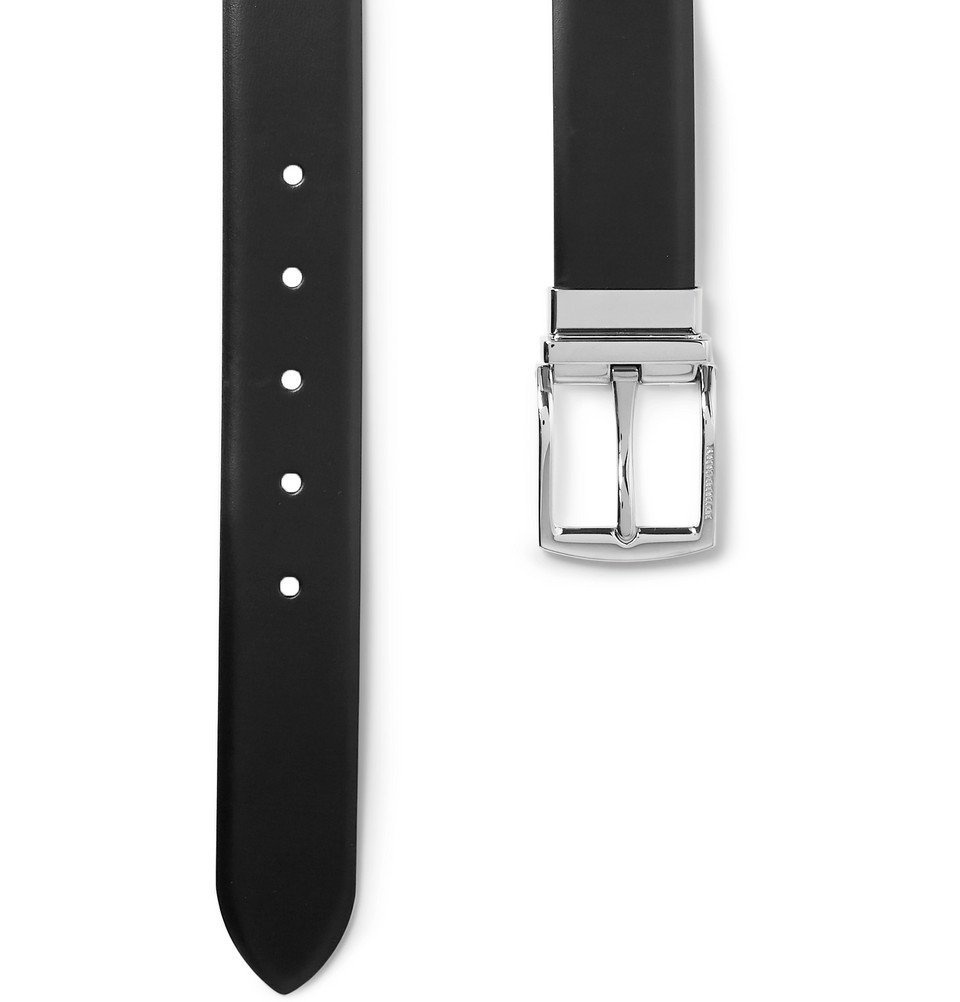 BURBERRY 3.5cm Reversible Leather Belt for Men