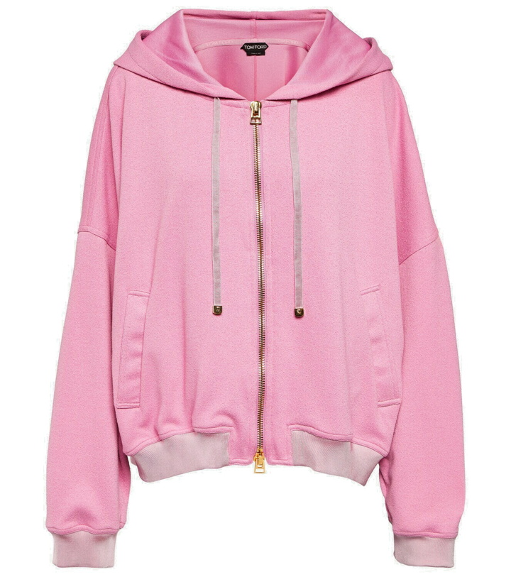 Photo: Tom Ford - Zip-up cotton-blend jersey hoodie