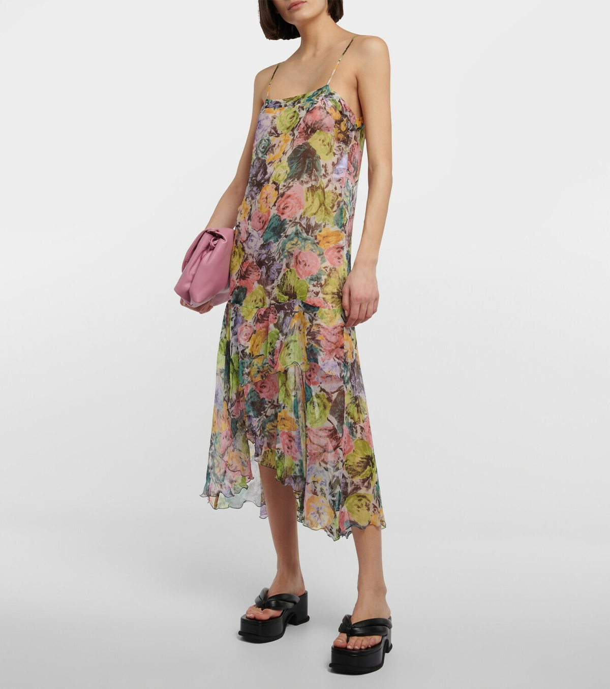 dries van noten floral midi dress Printed viscose dress - Spring-Summer Women