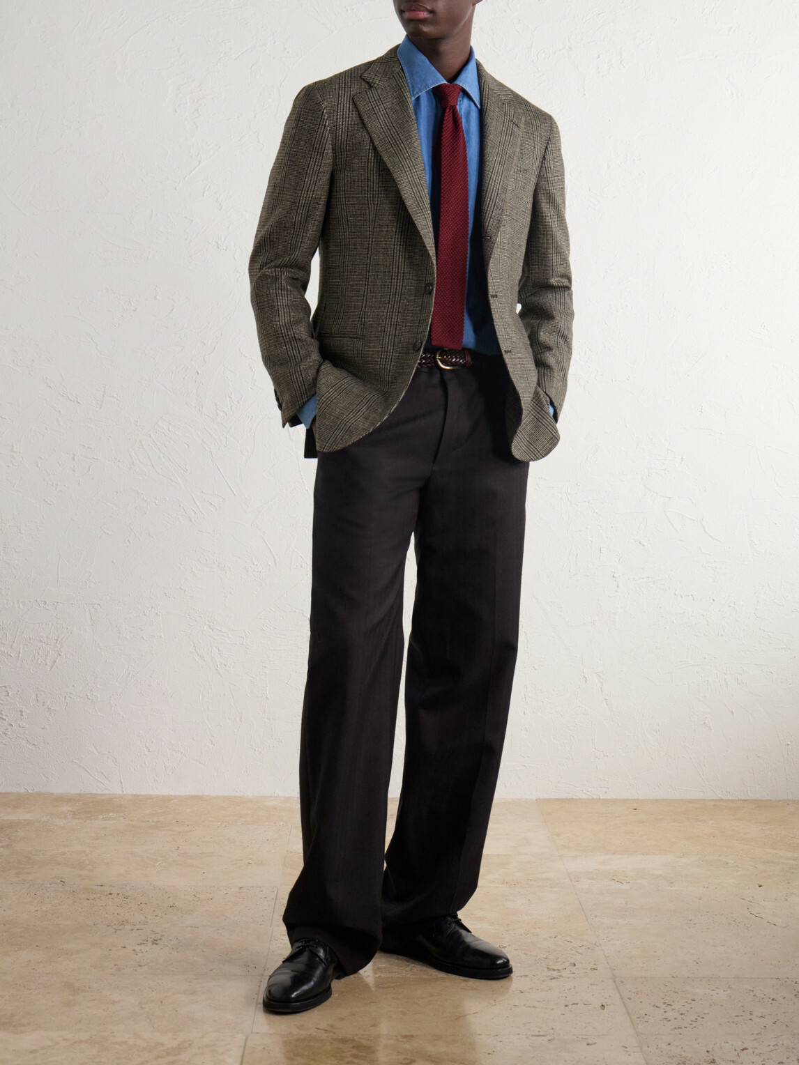 J. Mueser - Waverly Prince of Wales Checked Virgin Wool-Tweed Blazer - Green